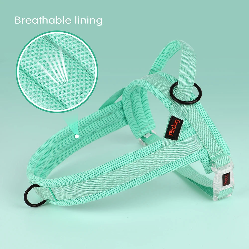 🐾 Soft No Pull Dog Harness – Padded Nylon Adjustable Vest