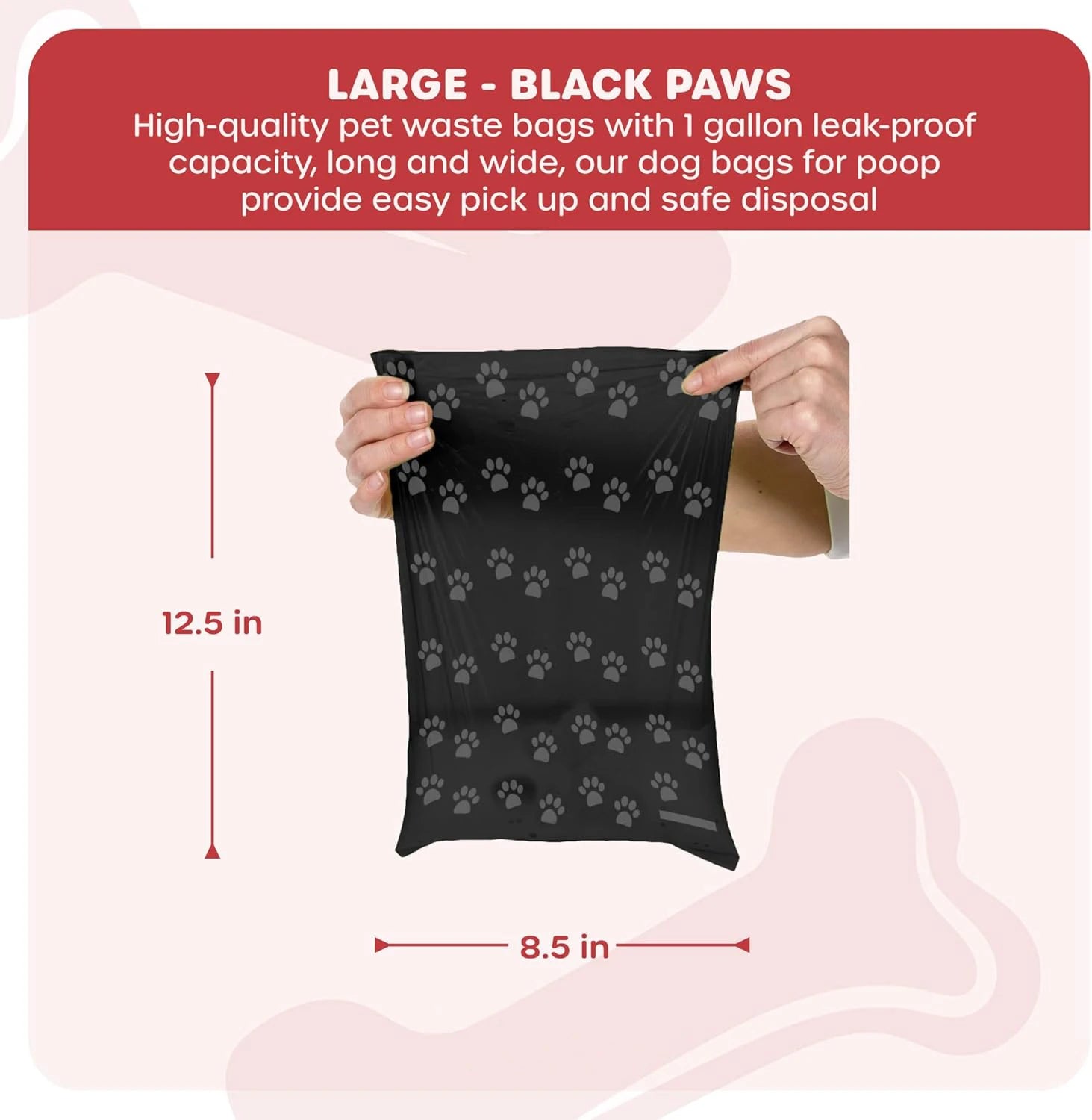 Biodegradable Dog Poop Bags – 1/3/5/10/15 Rolls with Easy Tear Breakpoint, Outdoor Pet Waste Cleanup Bags