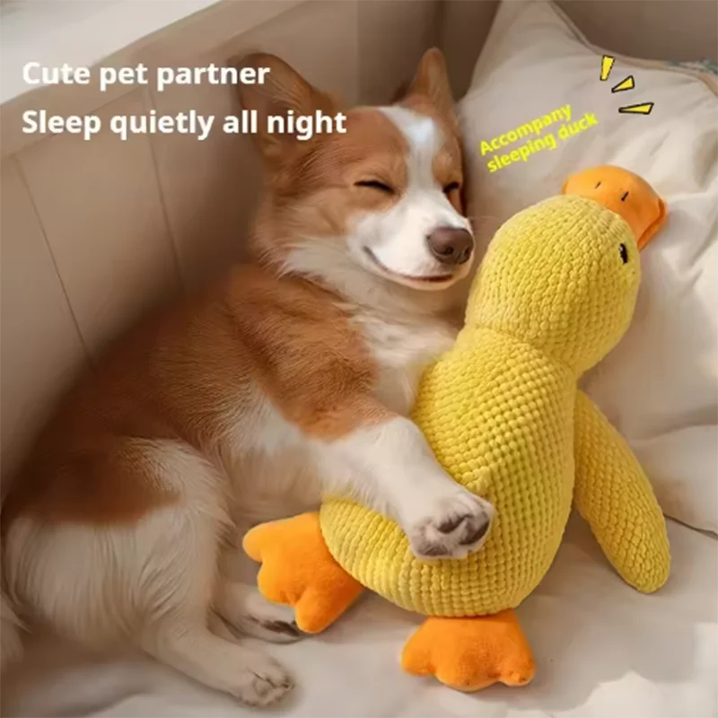 Stomping Duck Plush Dog Toy – Bite-Resistant Chew Toy for Large Dogs