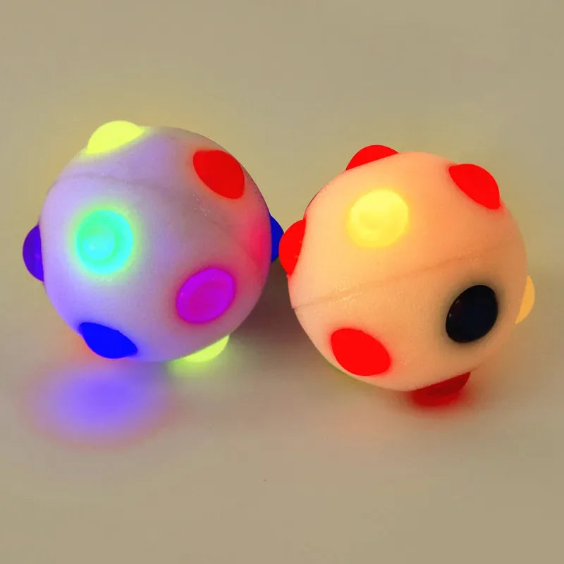 LED Glowing Ball Toy – Flashing Light Ball for Pets & Kids