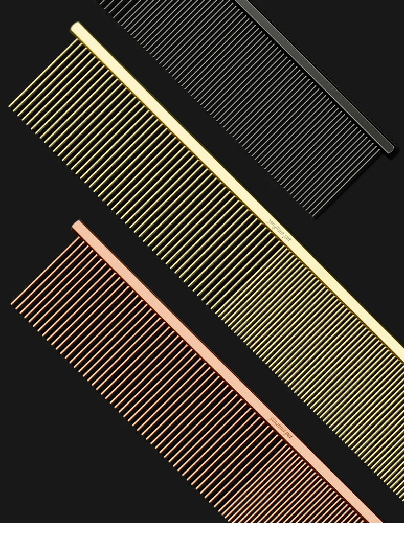 Pet Piano Comb – Dual-Sided Grooming Tool for Dogs & Cats | De-shedding & Knot Removal Brush