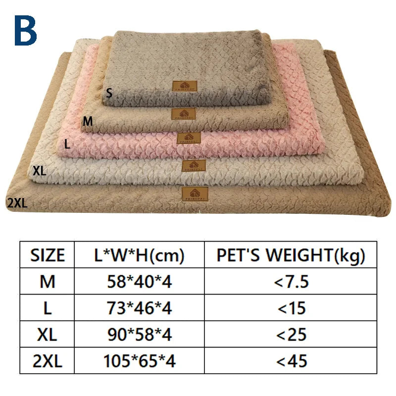 Orthopedic Plush Dog Bed with Non-Slip Bottom & Removable Washable Cover – All Sizes