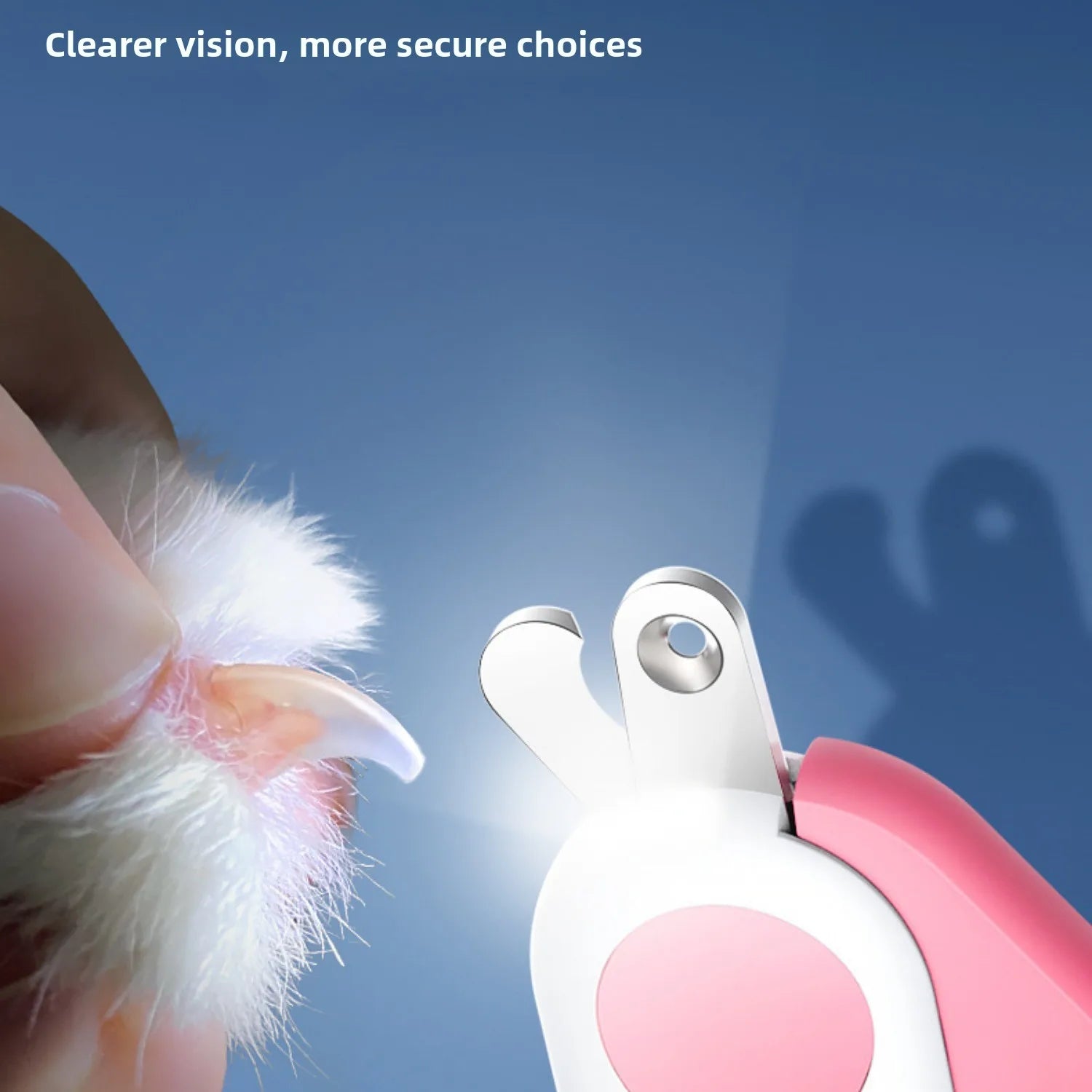 💡 LED Illuminate Blood Line Pet Nail Clippers – Safe, Precise Grooming for Dogs & Cats