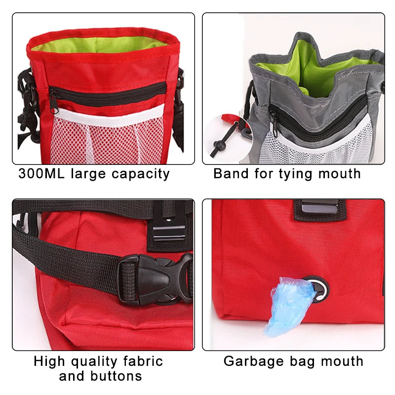 Portable Dog Training Waist Bag – Outdoor Pet Treat Pouch with Storage Pocket for Snacks, Bait & Rewards