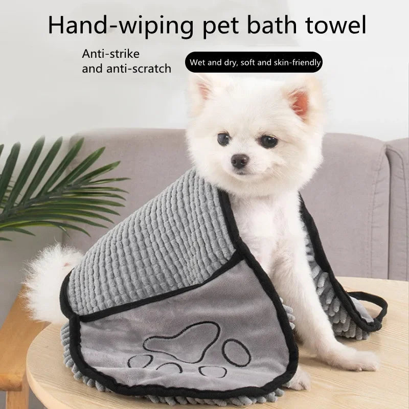 Super Absorbent Quick-Dry Pet Bath Towel – Large Towel for Dogs & Cats