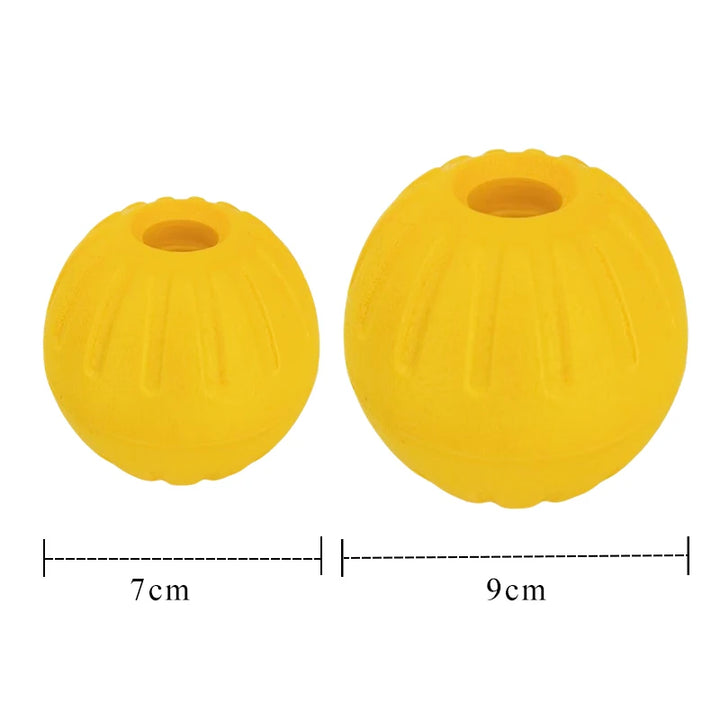 7cm / 9cm EVA Floating Hollow Dog Ball – Indestructible Chew & Training Toy for Water Play