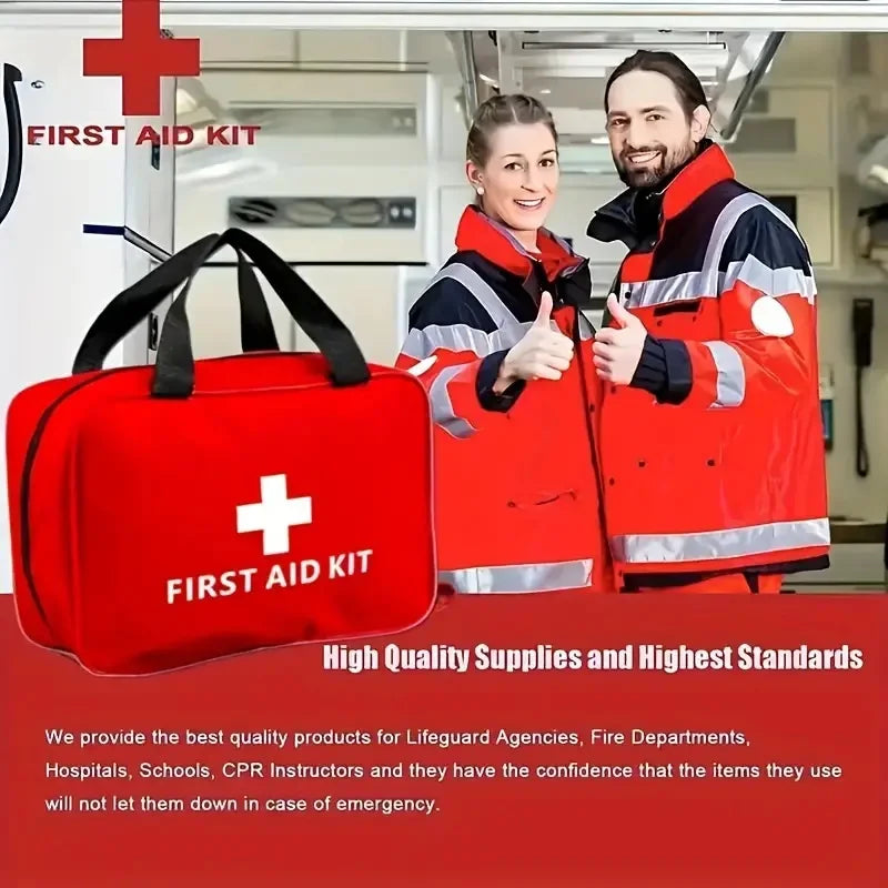 Multi-Purpose First Aid Kit – Portable Emergency Medical Kit for Hiking, Hunting, Camping & Travel (Small/Large Sizes)