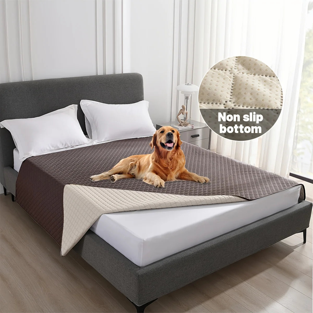 Anti-Leaking & Non-Slip Dog Bed Cover