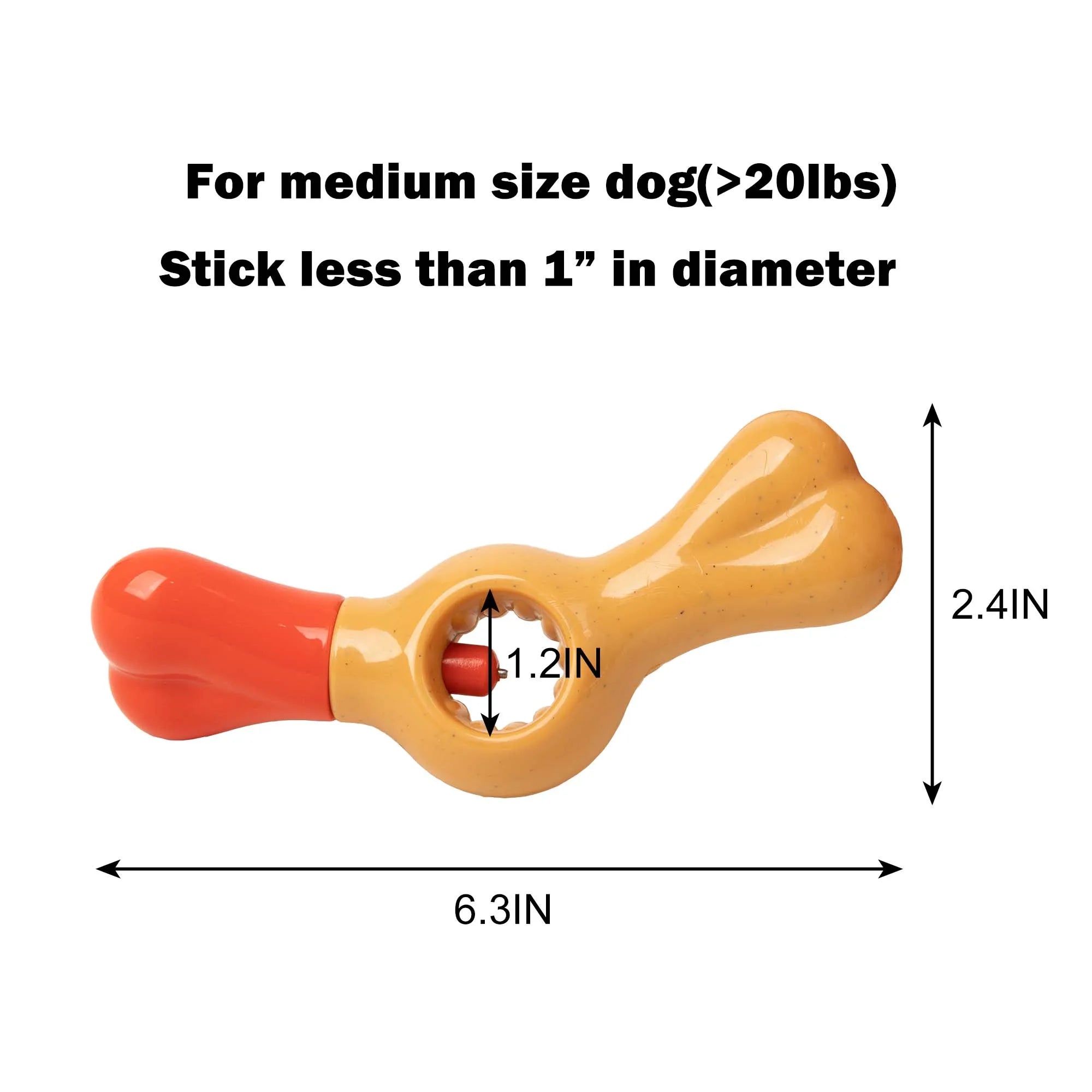🐶 All For Paws Dog Bully Stick Holder – Chew Safety Device, Anti-Choking & BPA-Free 🦴🛡️
