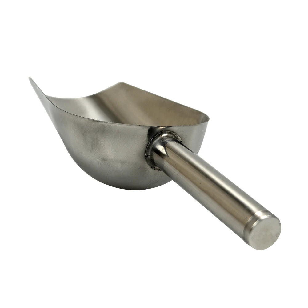 Stainless Steel Pet Food Scoop – Large Capacity Thickened Dog & Cat Food Shovel (23.5 x 8 x 5 cm)