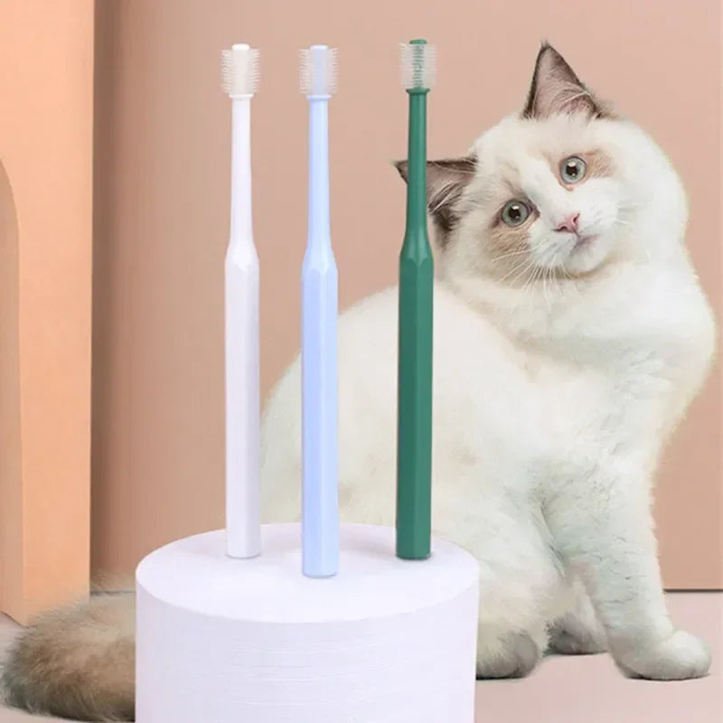 🪥 Cat Toothbrush – Soft Bristles for Gentle Teeth Cleaning | Pet Dental Care Grooming Tool