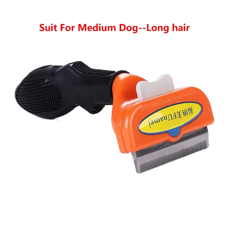 🐶 Dogs & Cats Hair Shedding Massage Comb – Pet Grooming Brush for Hair Removal & Massage