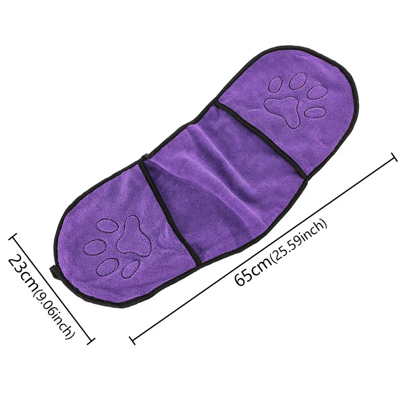 Pet Bath Towel for Cats & Dogs | Quick-Drying Absorbent Microfiber Gloves & Washcloth