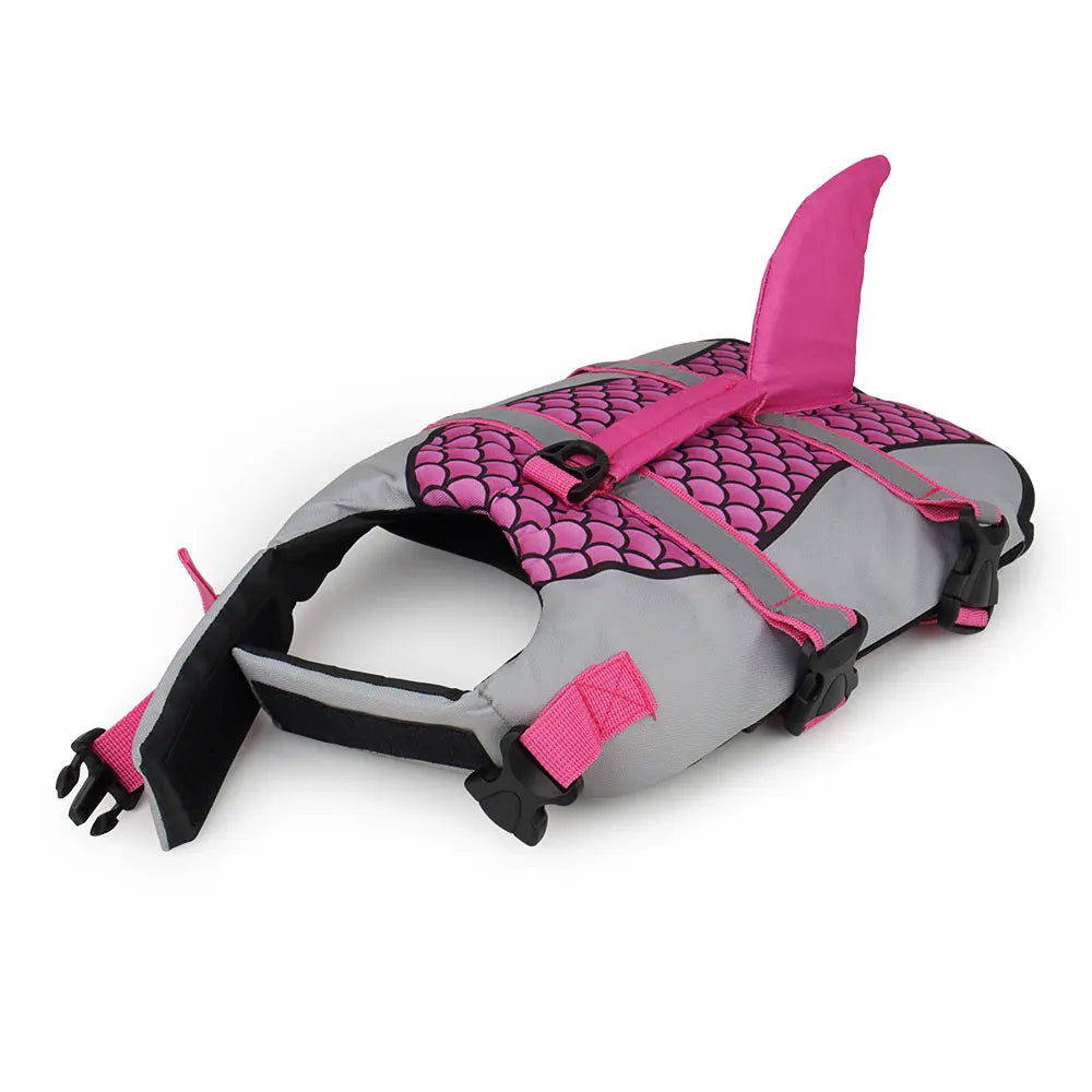 🦈 Scales Shark Swim Dog Life Jacket – Summer Pet Swimwear & Safety Vest 🐾