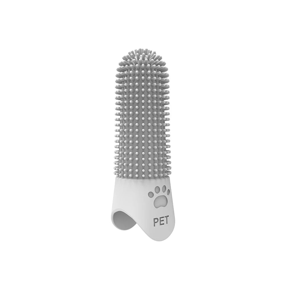 Pet Silicone Finger Toothbrush – Tartar & Plaque Remover for Cats & Dogs