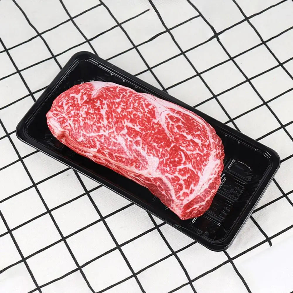 Squeaky Steak & Bone Dog Toy – Bite-Resistant Chew & Training Toy 🍖🐾