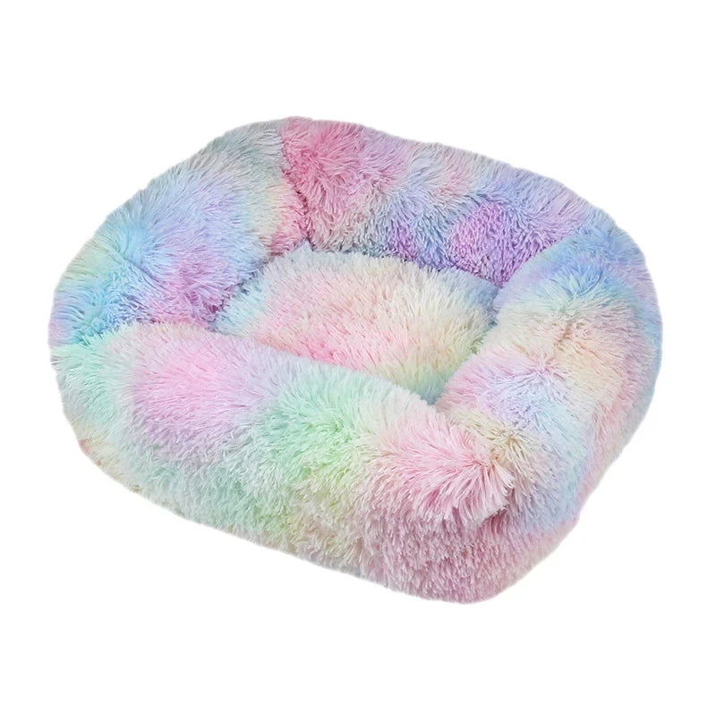 Winter Plush Rectangle Dog Bed – Warm Pet Sofa Mat for Small, Medium & Large Dogs & Cats