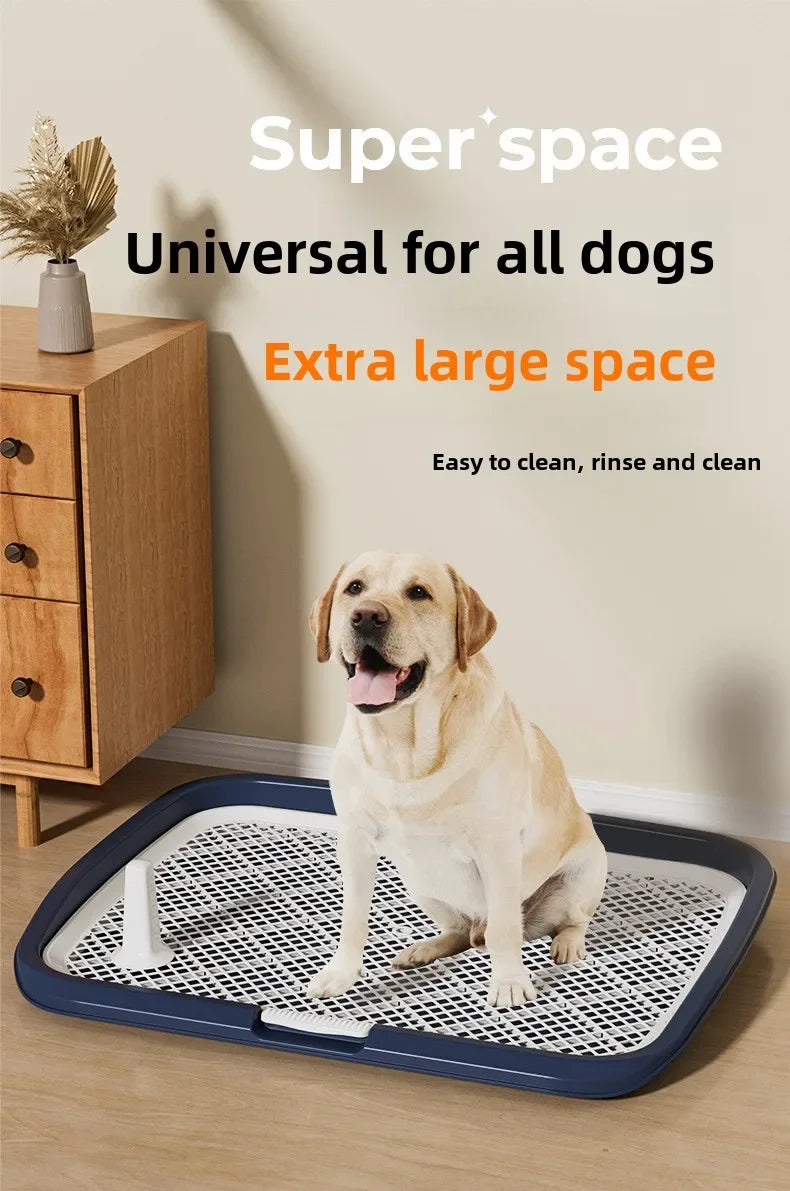 Extra Large Dog Toilet Tray – Splash-Proof, Reusable & Easy-to-Clean Indoor Pet Potty Training Pad Holder