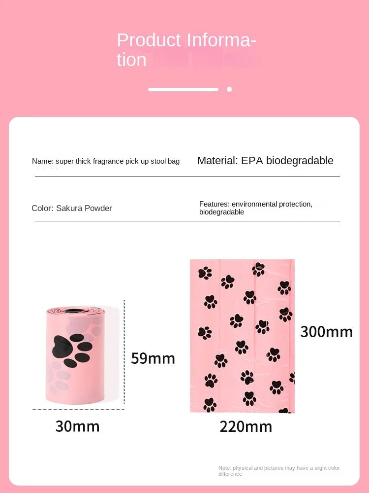 Biodegradable Dog Poop bags with Dispenser
