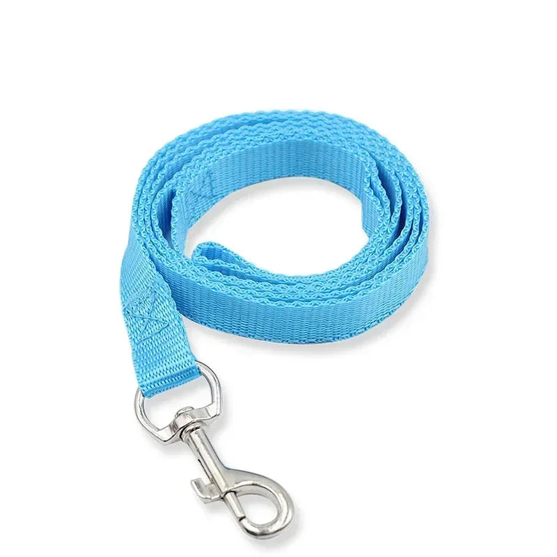 🌈 7-Color Nylon Dog Leash – Durable Training Lead for Daily Walking (1.5cm Width)