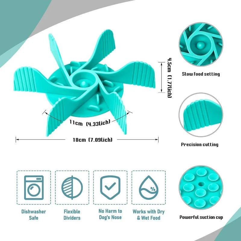 Suction Cup Slow Feeder Bowl – Anti-Choking & Easy-Clean 🐾🍽️