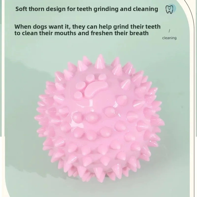 Rubber Chew Ball – Interactive Tooth Cleaning Toy for Dogs & Cats