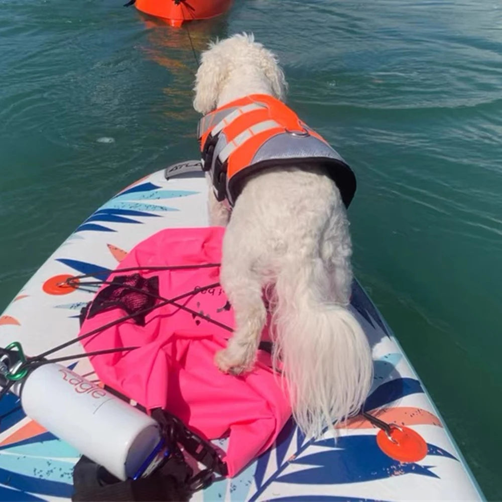 🐶 Dog Life Jacket with Handle & Pull Ring – Summer Safety Swimsuit for Small & Medium Dogs