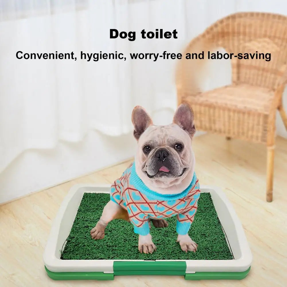 Portable Dog Grass Pee Pad – Reusable Pet Potty Training Mat for Indoor/Outdoor Use