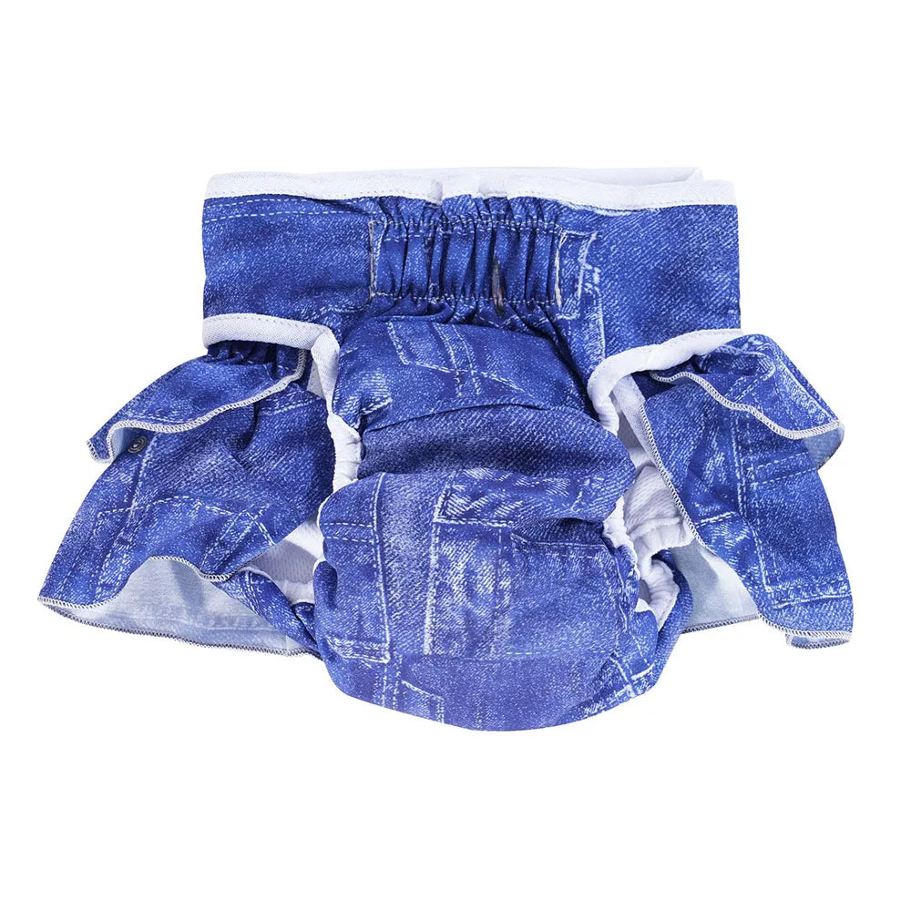 Reusable Female Dog Diapers – Washable, Highly Absorbent Doggie Diaper Shorts for Girl Dogs in Heat & Incontinence