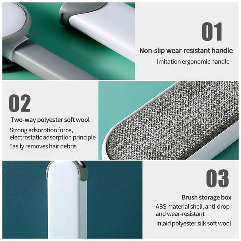 Reusable Pet Hair & Lint Remover 🐾 Manual Cleaning Brush