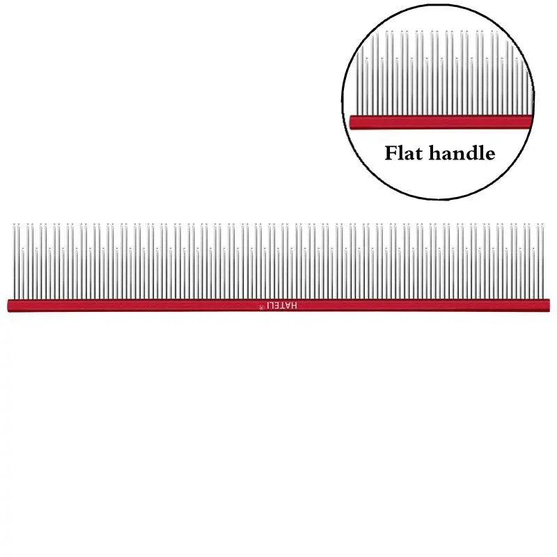 22cm Stainless Steel Pet Grooming Comb for Dogs & Cats