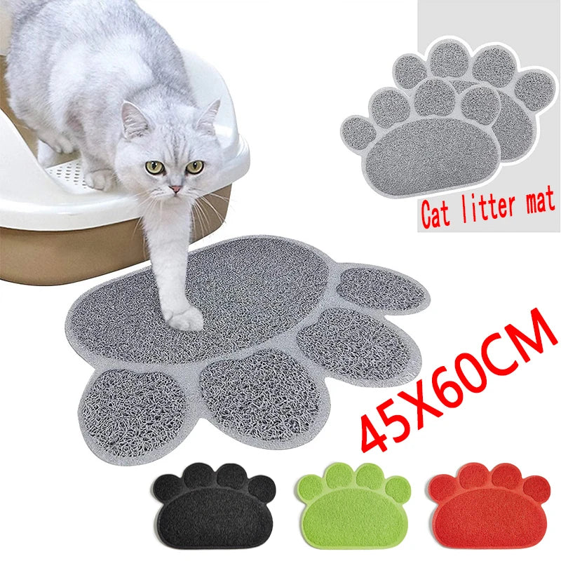 Waterproof Cat Litter Mat – Nonslip Washable Pet Litter Box Mat for Cats