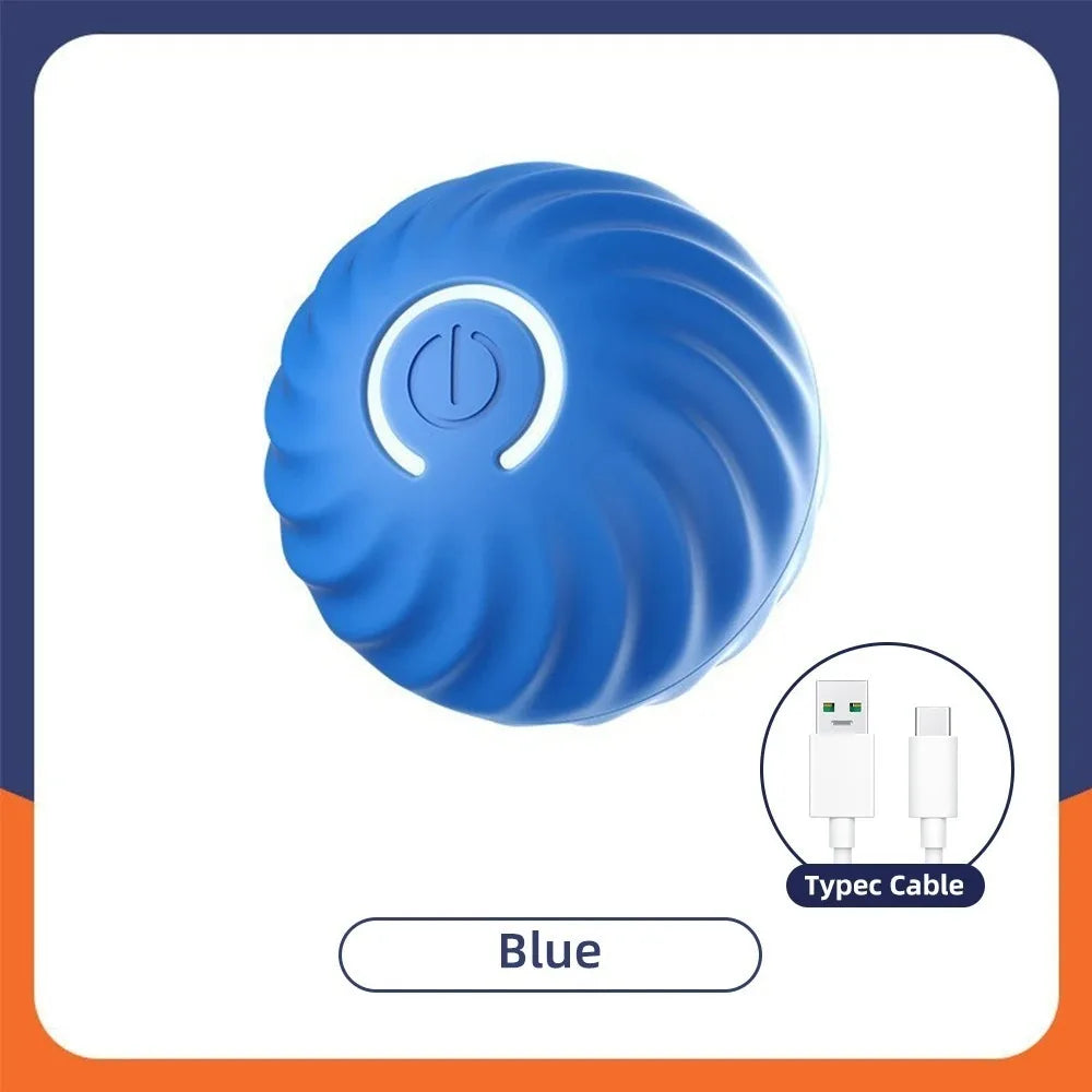 Smart Dog Toy Ball – USB Automatic Bouncing Rolling Ball with RGB Lights