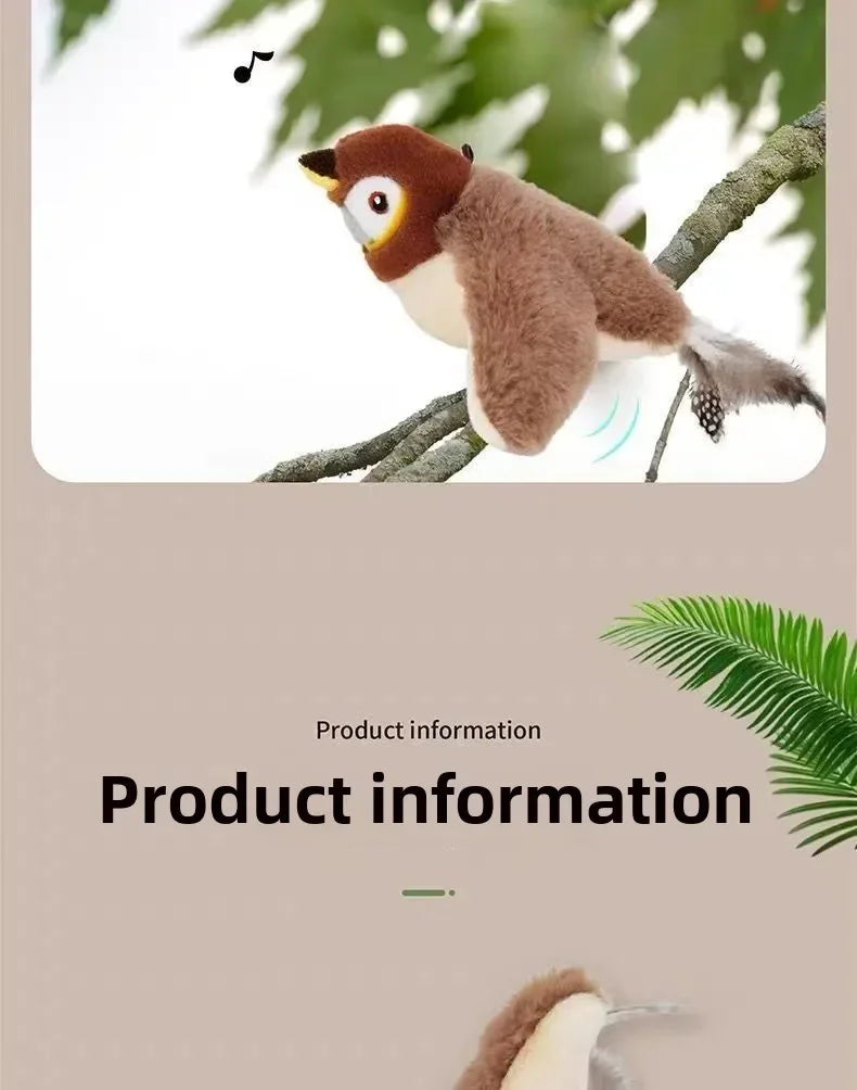 Rechargeable Flying Bird Cat Toy – Chirping & Flapping