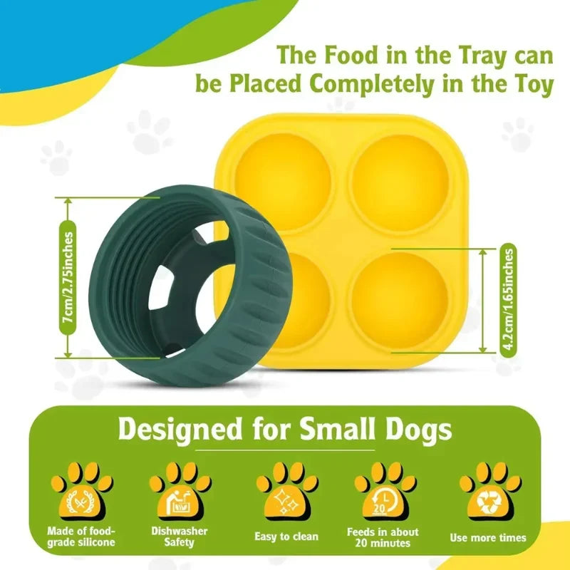 Fillable Food Dog Toy – Slow Licking Silicone Feeder Ball & Frozen Treat Dispenser for Dogs