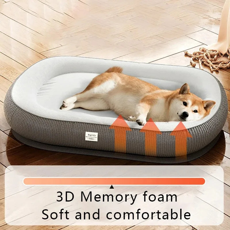 Plush Dog Bed – Cozy Cushion for Small to Large Dogs & Cats, Soft Pet Mat Blanket for All Breeds