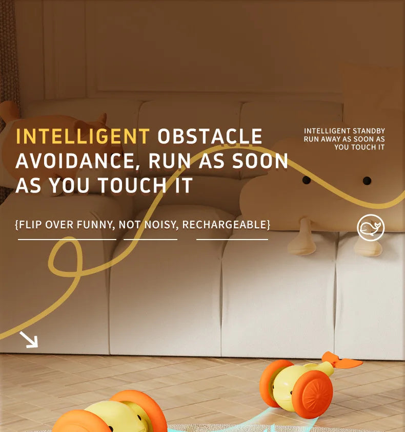 Interactive Electric Whale Cat Toy – Automatic Teaser Car with Obstacle Avoidance for Kittens