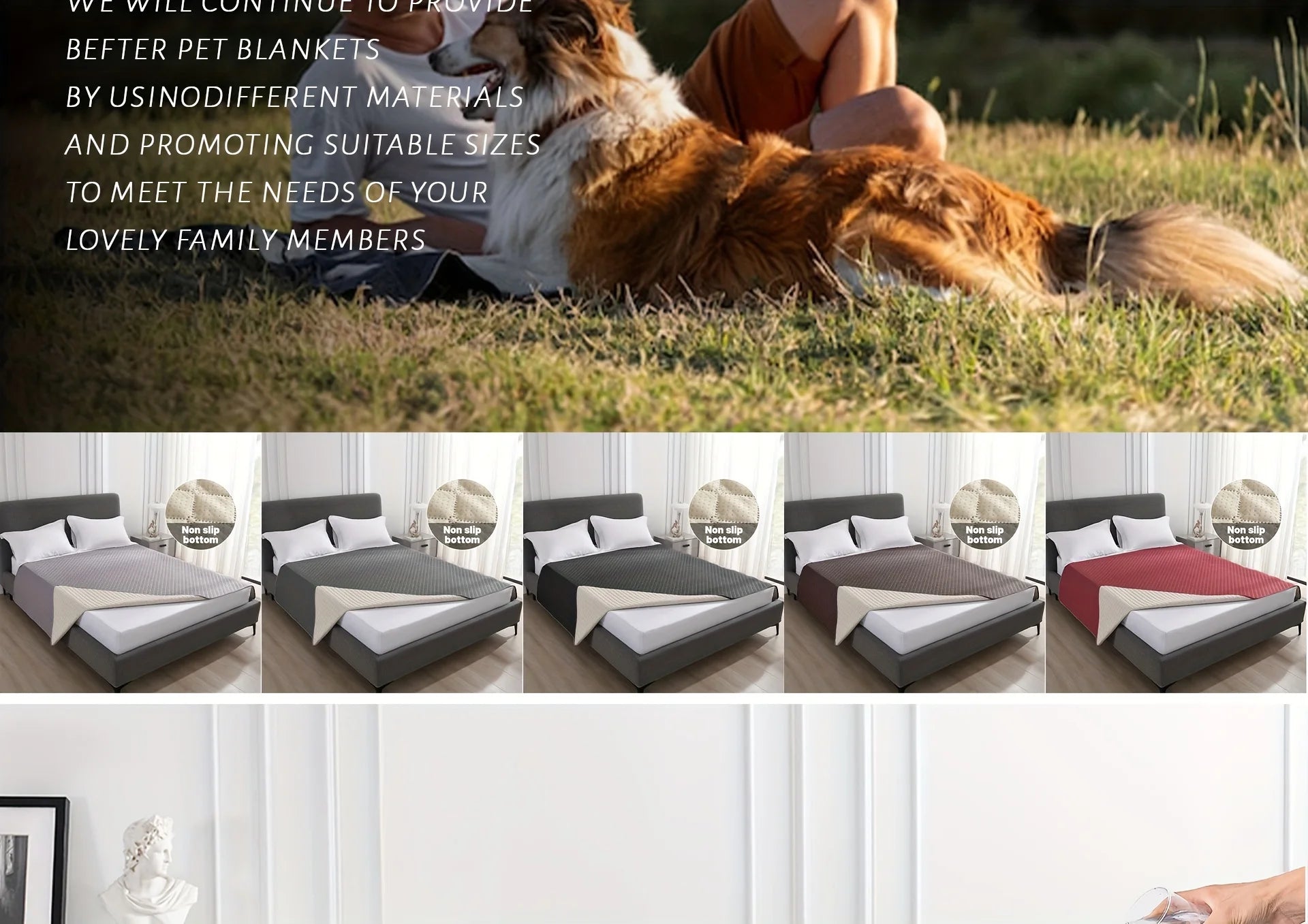 Anti-Leaking & Non-Slip Dog Bed Cover