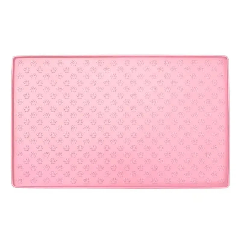 🐾 Silicone Waterproof Pet Feeding Mat – Non-Slip Food & Water Bowl Placemat for Cats & Dogs