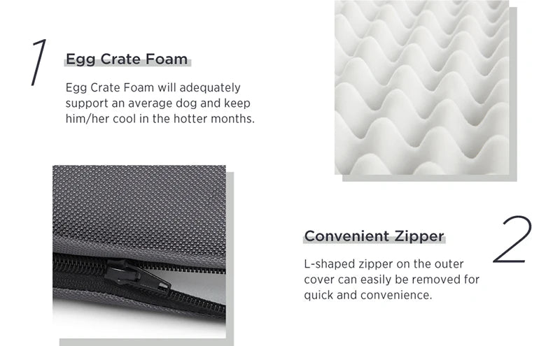 Large Elastic Sponge Dog Bed – All-Season Washable Pet Sofa Mat for Medium & Large Dogs, Cat Cushion Nest with Non-Slip Base