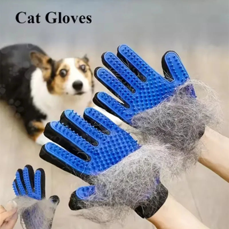 Pet Grooming Glove 🐾 Deshedding & Massage Brush for Dogs & Cats