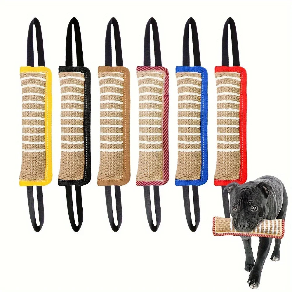 🦷 1Pc Durable Jute Dog Chew Toy – Bite-Resistant Teething Stick for Puppies & Adult Dogs 🐾💪