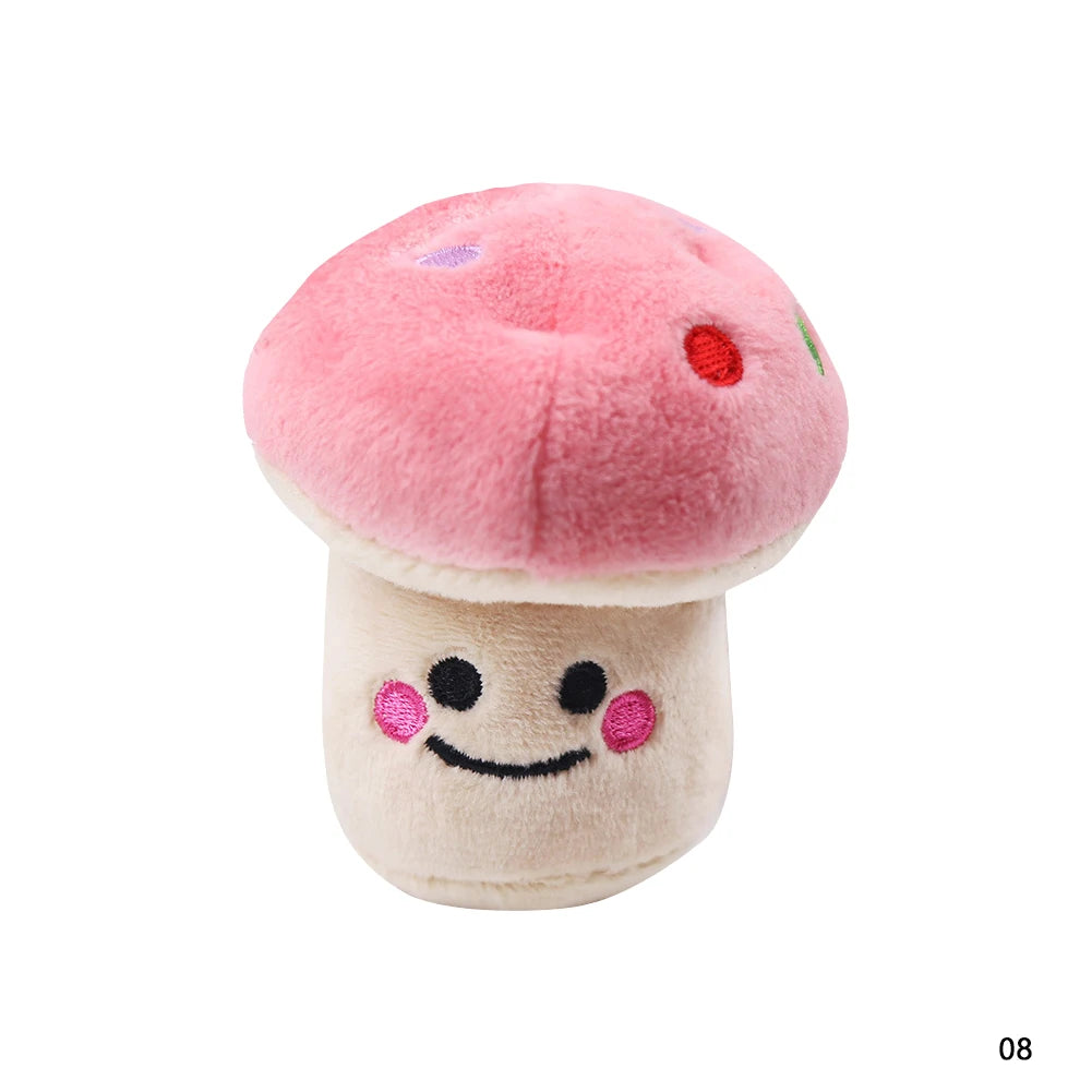 🐶 1Pc Pet Toys Fruit & Animal Cartoon Plush Squeaky Toy 🍓🐾