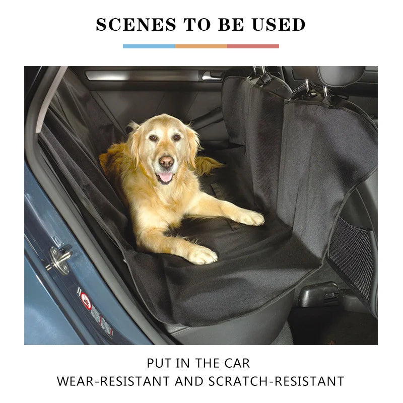 Waterproof Car Rear Seat Cover for Dogs – Hammock Travel Mat & Pet Protector for Car, Truck, SUV