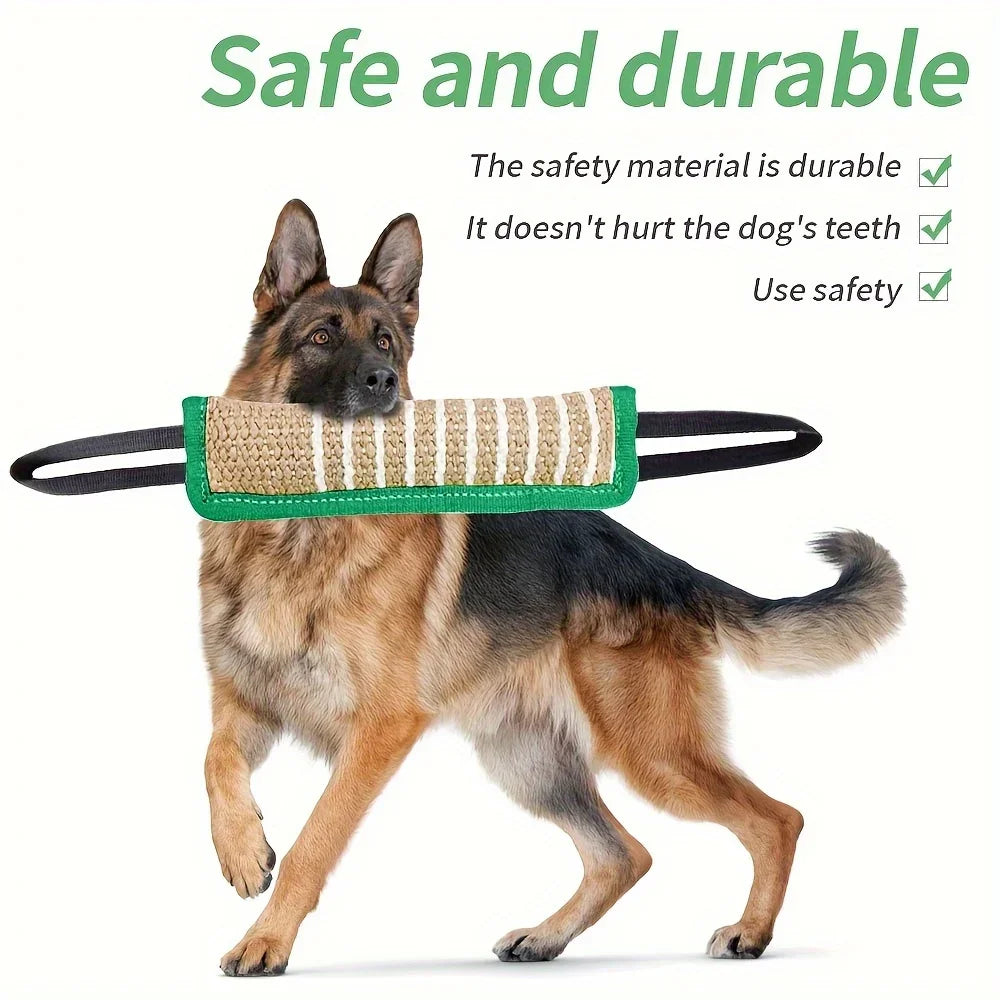 🦷 1Pc Durable Jute Dog Chew Toy – Bite-Resistant Teething Stick for Puppies & Adult Dogs 🐾💪