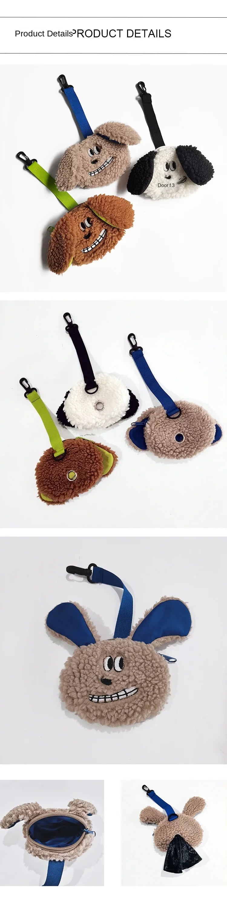 Luxury INS STYLE Dog Poop Bag Carrier – Stylish Portable Pet Waste Bag Dispenser for Dog Walking