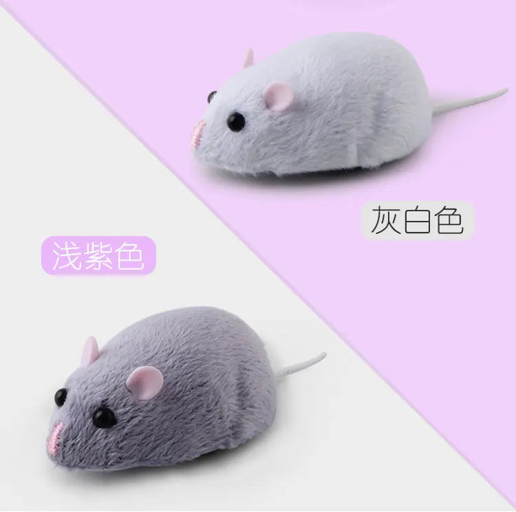Electric RC Mouse Cat Toy – Remote Control Infrared Moving Rat for Interactive Pet Play & Pranks