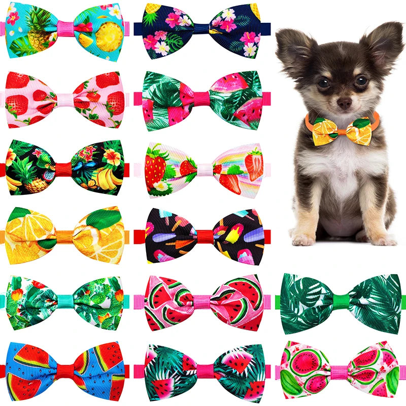 Dog Bowties & Bows 🎀 50/100pcs Small Pet Grooming Accessories