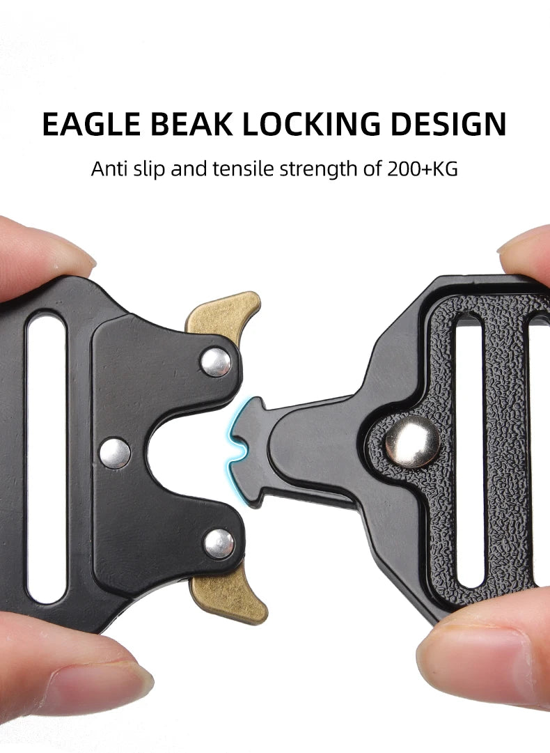 Tactical Dog Collar – Durable Outdoor Collar with Rugged Zinc Alloy Buckle & Soft Lining for Medium & Large Dogs