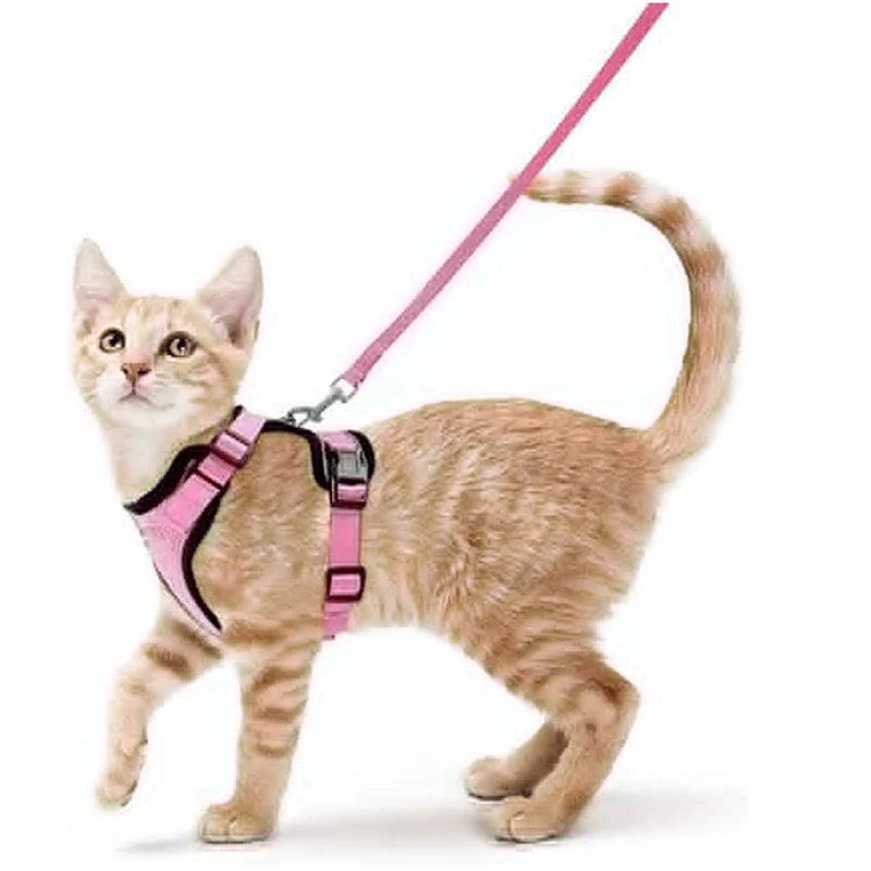 Cat Harness and Leash – Escape-Proof Soft Adjustable Vest with Easy Control